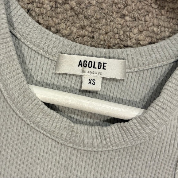 Agolde Rayne Ribbed Tank Top XS - Picture 5 of 5
